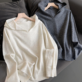 反季 秋冬针织毛衣 点子纱连帽上衣 福利无补 女士羊毛衫