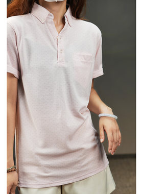 77718 清库 情侣款POLO衫T恤  女士薄款网眼短袖网球衫夏款