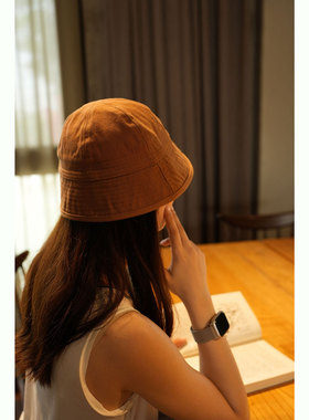 81168 特 情侣款 男士女士全棉渔夫帽 百搭圆顶盆帽 遮阳帽子