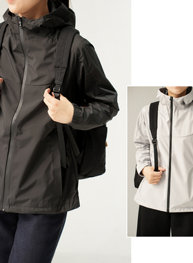 33526 特 功能性机能风 防风防雨单层风衣外套 女士简约百搭上衣k