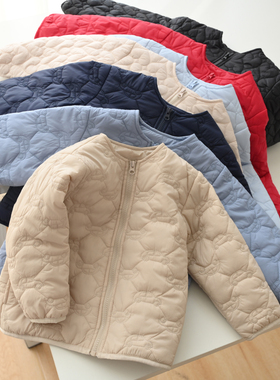 87686 福利无补 儿童绗缝棉服 男童女童轻薄棉衣 校服内胆 秋冬款