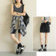 夏款 特 毛圈直筒高腰短裙 一步裙 女士纯棉半身裙 针织A字版