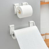 磁吸式 厨房用纸纸巾架冰箱可调节磁吸卷纸架微波炉保鲜膜收纳挂架
