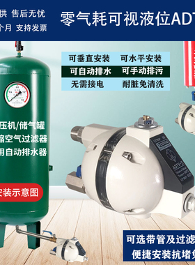 零气耗可视液位自动排水器ADTV-S空压机过滤器储气罐排水阀免清洗