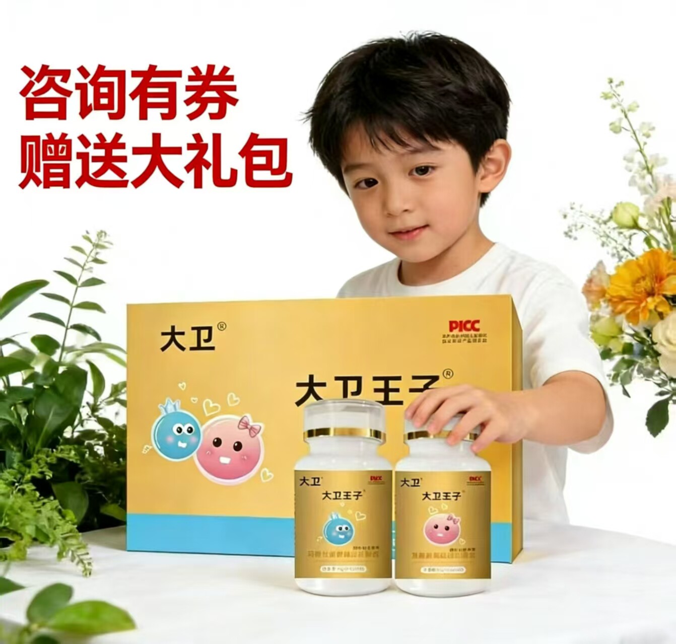 大卫王子夫妻套盒玛咖牡蛎黄精片蔓越莓果蔬碱片