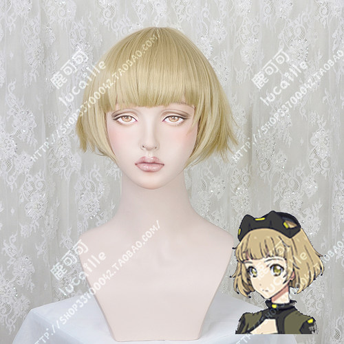 BEATLESS 萨托努斯 玛丽亚姬 Mariage沙金发尾蓬松短发cos假发