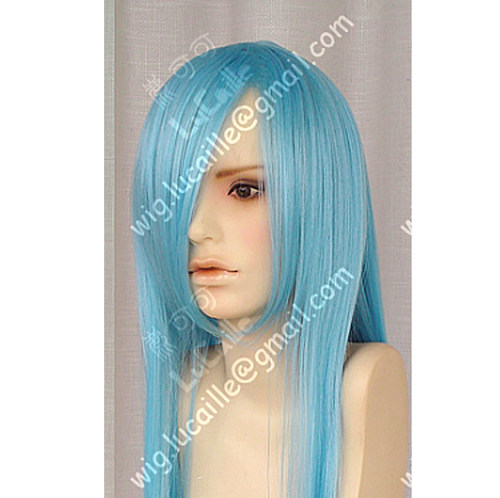 ZYR100cm高温丝cos长直发万用水蓝乌贼娘全头套洛丽塔cosplay假发