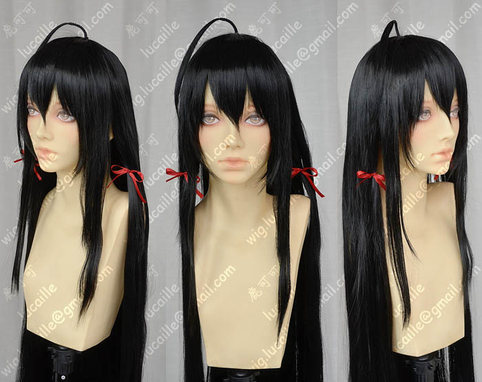 我的青春恋爱物语果然有问题雪之下雪乃黑长直送丝带cos假发