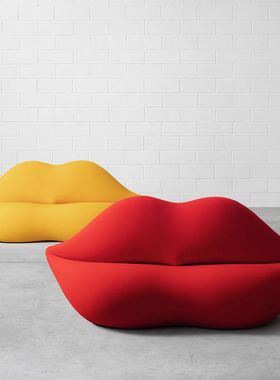 意大利Gufram Bocca轻奢红唇沙发休闲沙发椅落地装饰艺术摆件