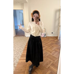 冬日好搭子 挺括蓬蓬裙女秋冬款极简高级感半身裙褶皱裙 AFM定制