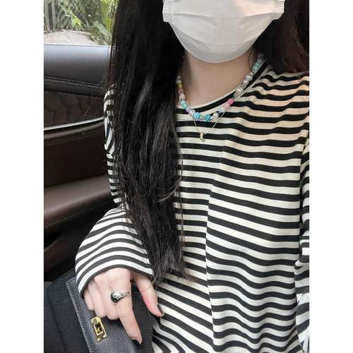 2024秋季新款条纹长袖T恤