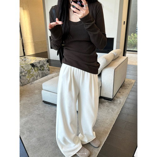 长袖通勤厚保暖坑条必囤囤囤系列