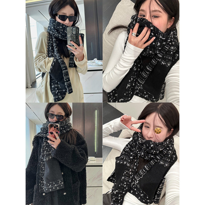 香香围巾百搭加厚保暖围脖