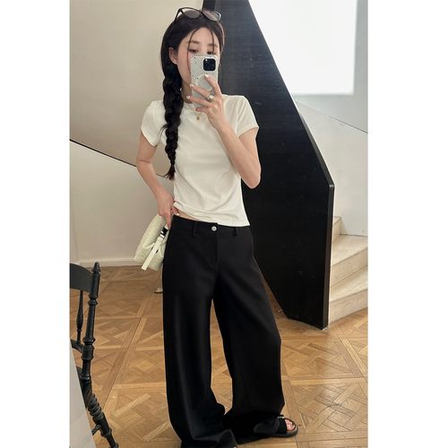 好版型好面料神裤一条阔腿裤女