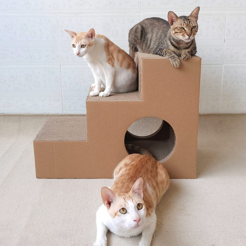 益蔻宠物上床楼梯猫抓板不易掉屑