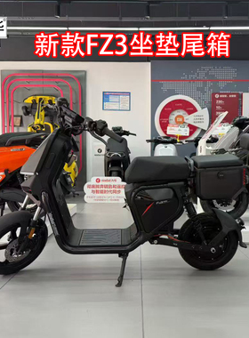 佐华适用于九号电动车新款FZ3车型坐垫钢尾箱后座储物尾箱改装件