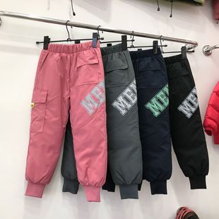 东北儿童工装羽绒裤男女童外穿加厚冬季小中大童防寒抗寒零下20度