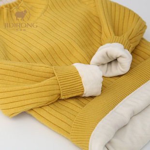 冬季儿童A类羊毛衫加厚加绒男童毛衣半高领女童针织衫毛线打底衫