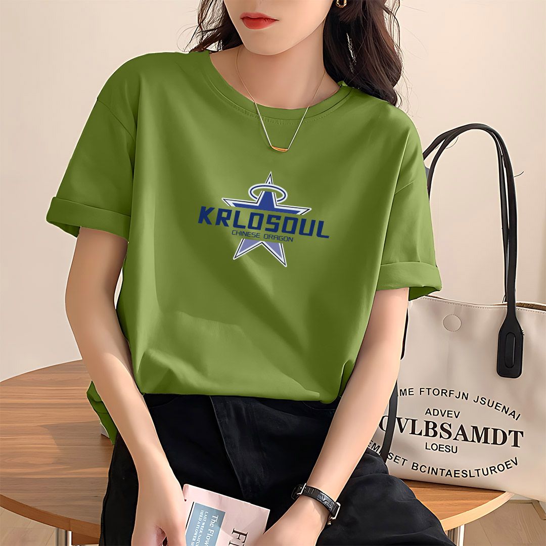 官方正品100%纯棉宽松百搭短袖女