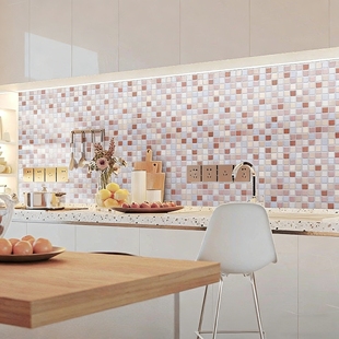 漫图厨房防油贴纸自粘式马赛克墙贴卫生间3D立体墙贴浴室瓷砖贴