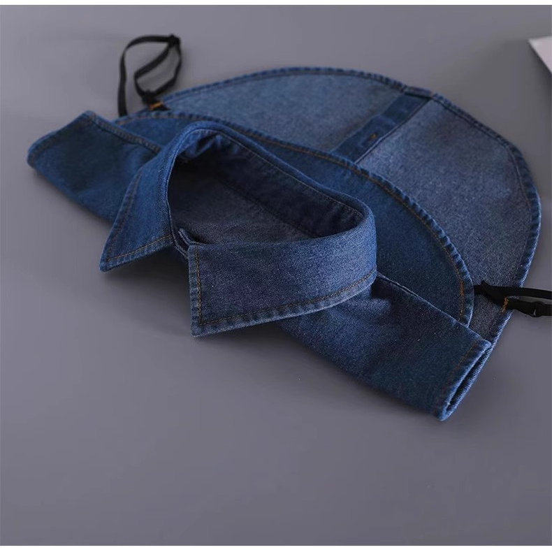 牛仔衬衣领假领子新款配毛衣卫衣百搭高档假领女春秋冬高端衬衫领