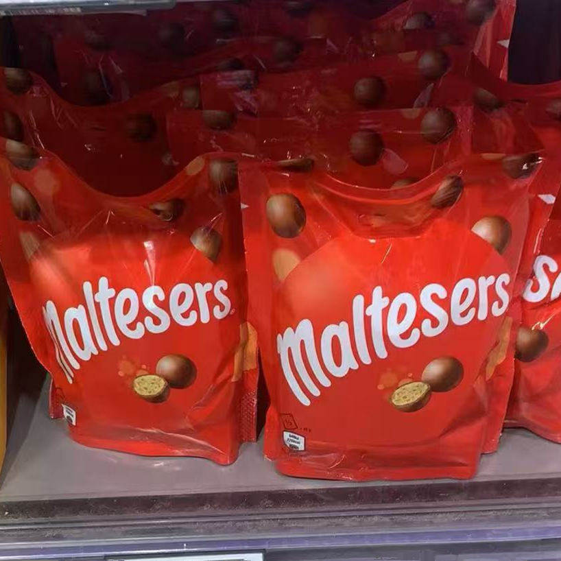 国内现货意大利采购麦提莎牛奶黑巧克力麦丽素135g袋装零食