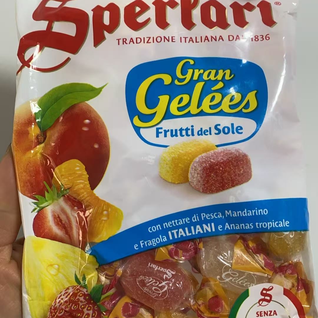现货意大利sperlari水果混合软糖 零食 糖果 无色素