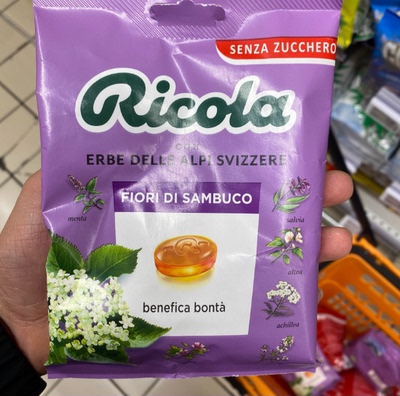 现货意大利进口Ricola瑞士利口乐润喉糖薄荷糖草本精华无糖型袋装