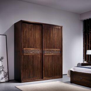 高博铭品宋氏美学家具宋氏衣柜黑檀木实木衣柜实木家具