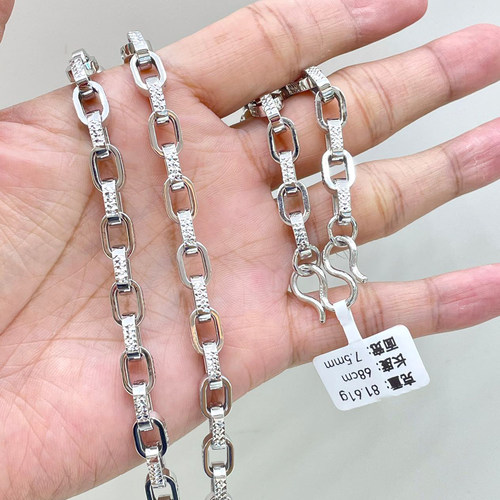 铂金男士项链欧美风pt950素链子