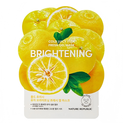 韩国直邮正品 20片 自然乐园鲜果柚子啫喱面膜 保湿滋润