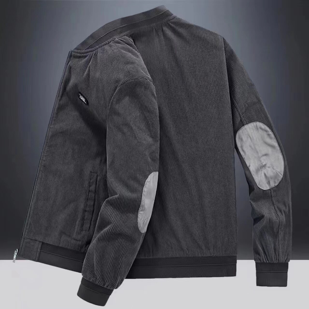 灯芯绒外套男春秋季新款工装宽松上衣服男棒球领复古潮流薄夹克男