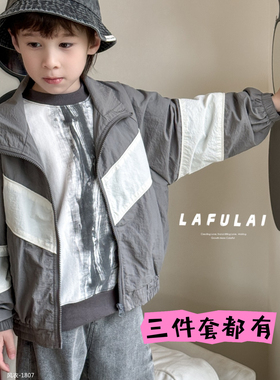 新 啦fu莱 春 灰色外套 卫衣 休闲裤 推荐 9931 1807 2918