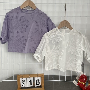 0109高端童装大品家小九 ，女宝小衫，娃娃衫，短袖