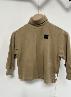 特 越aye 男宝高领深咖杏色打底衫 11831
