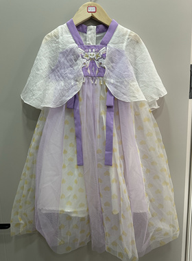 宝儿w紫色网纱连衣裙，古风裙，汉服裙，0505