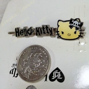 六一儿童节礼物HELLO KITTY 骷髅头少女发饰发夹饰品单个个性顶夹