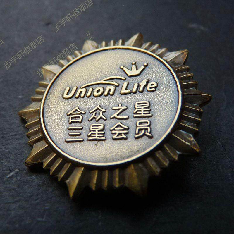精致纪念品三星会员徽章 男士胸针男  文玩衬衫配饰 胸针 简约14C