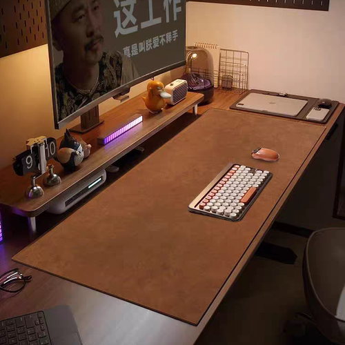 双面牛皮纹高端电脑办公桌垫