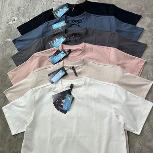 冰感户外短袖 小领口圆领 T恤索罗娜纯色250克防晒速干抑菌凉感短袖