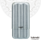 雪茄便携套碳纤维时尚 个性 便携式 轻便保湿 LUBINSKI 三支装 管 包邮