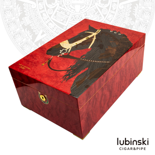 鲁宾斯基2026马年限量版雪茄保湿盒西班牙雪松木大容量高端醇化箱