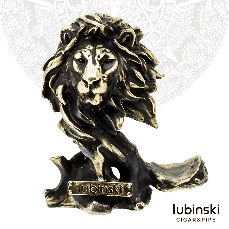LUBINSKI雪茄烟托铜质复古工艺金属时尚搁烟支架个性摆件烟具礼盒