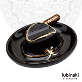 搁烟支架创意小烟缸 牛仔帽形陶瓷便携式 鲁宾斯基雪茄烟托时尚 个性