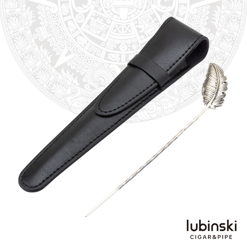LUBINSKI便携纯银雪茄通针