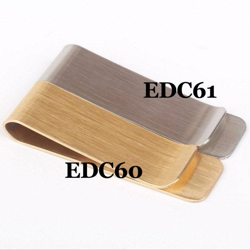 顺记 EDC60  创意个性金属钱夹 钞票夹 简约不锈钢零钱纸币票据夹