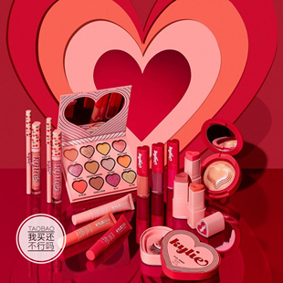 Kylie 2022情人节限量Valentine眼影盘高光唇彩唇釉套装