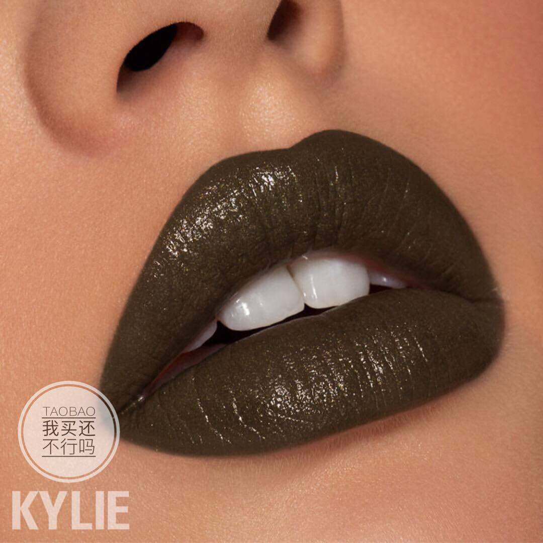 现货!Kylie万圣节限量口红Monster咸菜绿色墨绿色绿棕色