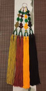 20-60cm短背云手工编织108主法师佛珠黑檀白玉燕尾流苏中国吉祥结