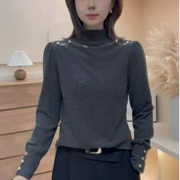 2025秋冬新款莫斯蛋白绒打底T恤